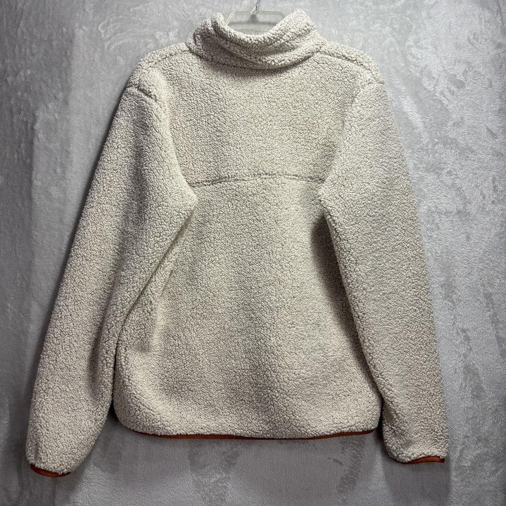 Columbia Texas Longhorns Sherpa Jacket Women's Cream Orange Full Zip XL Fleece - Picture 6 of 6
